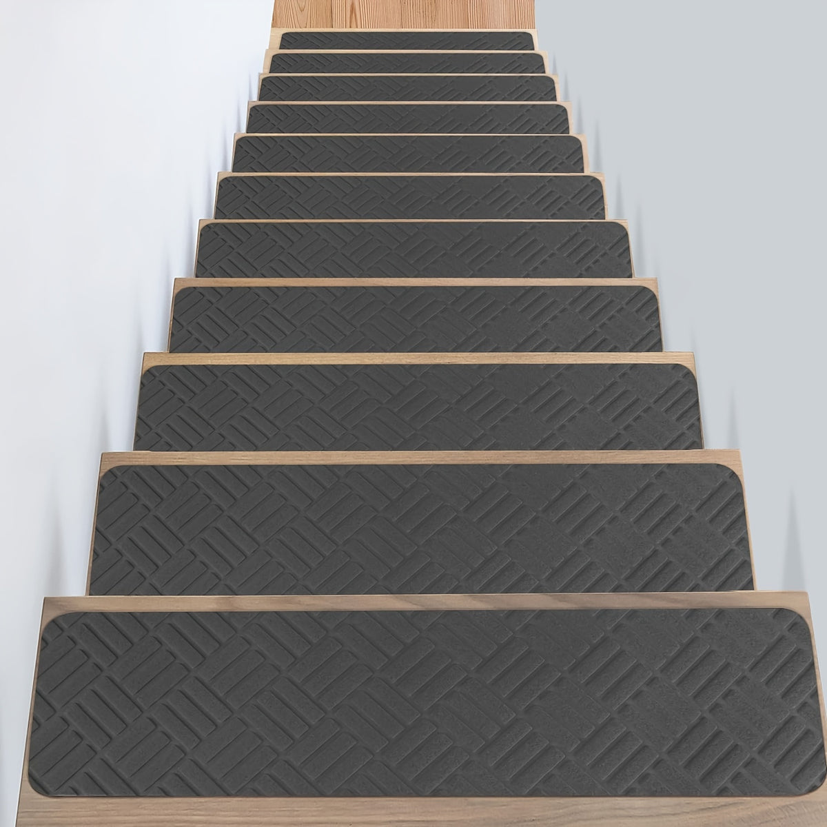 Non Slip Carpet Stair Treads - Gray Self Adhesive Soft Peel And Stick