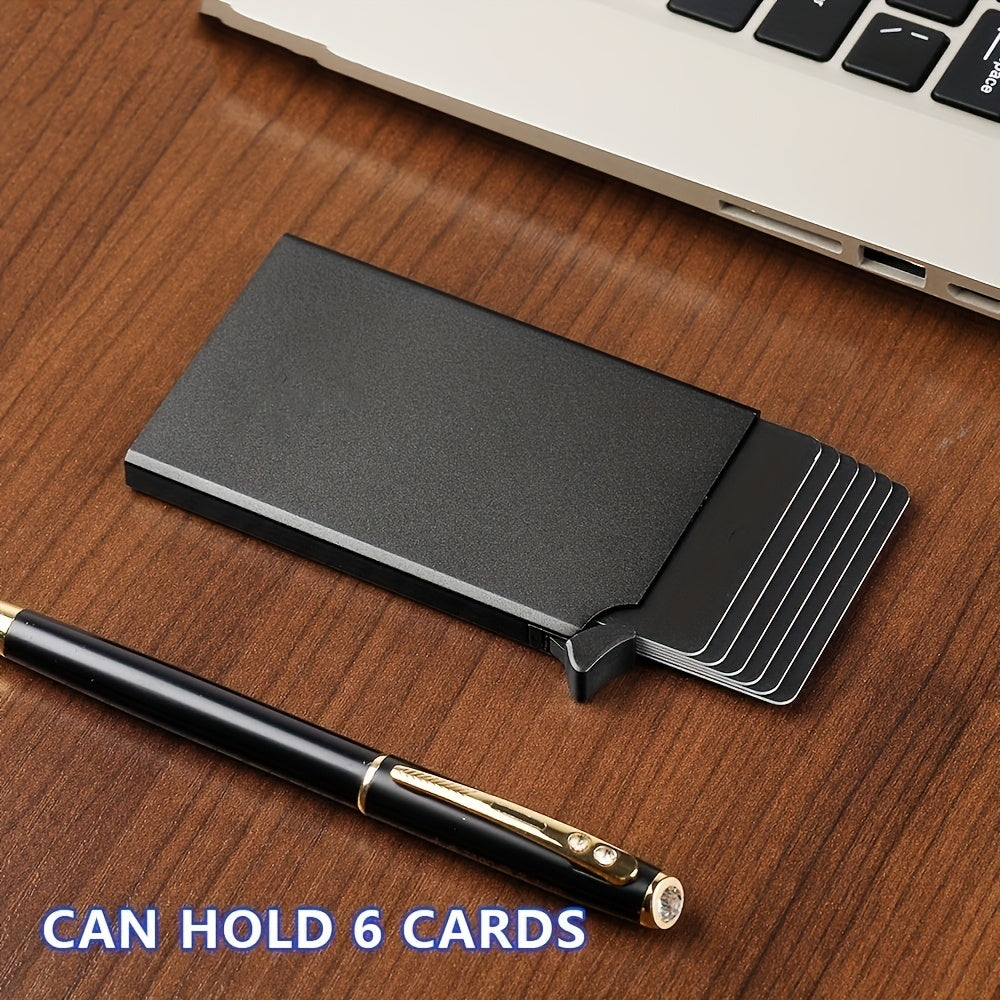 Men's RFID Credit Card Holder Wallet Mini Aluminum Storage Bag