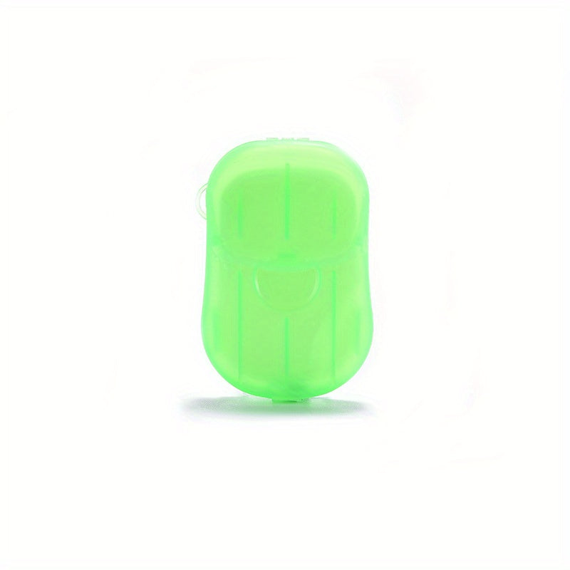 20pcs Portable Hand Washing Soap Paper for Outdoor Travel and Camping