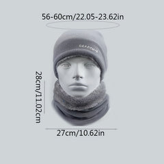 Men's Winter Windproof Mask Neck Cover Hat Dual purpose Plus Velvet