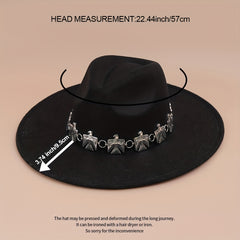 Wide Brim Sunshade Cowboy Hat for Outdoor Activities