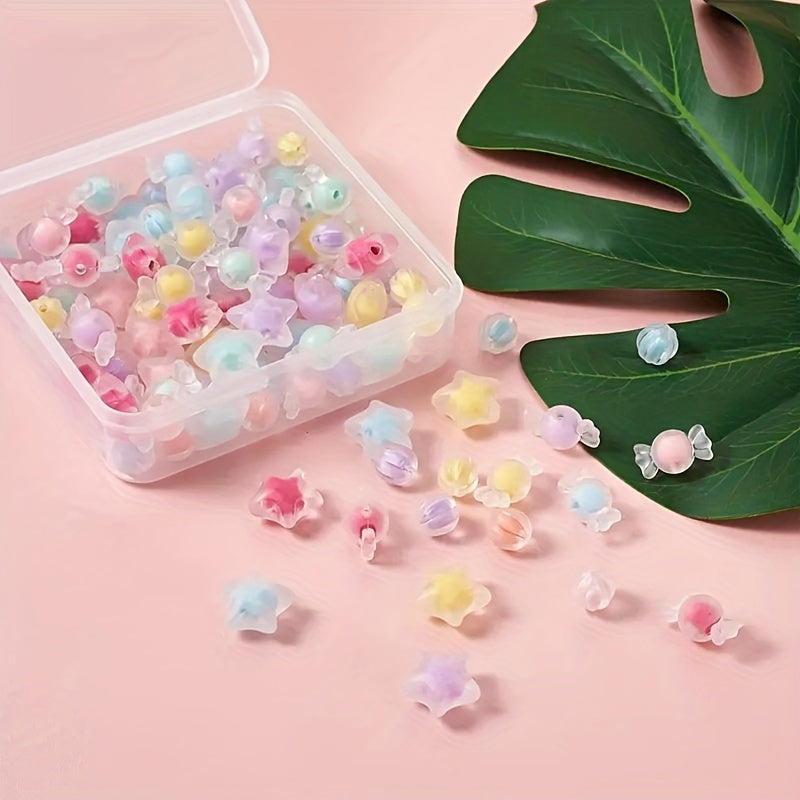 20pcs Acrylic Candy Bow Spacer Beads for DIY Jewelry Making
