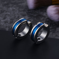 1PC Punk Titanium Steel Ear Clip Earrings