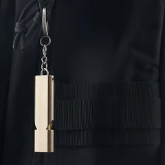 6pcs Double Frequency Alloy Aluminum Emergency Survival Whistle Keychain