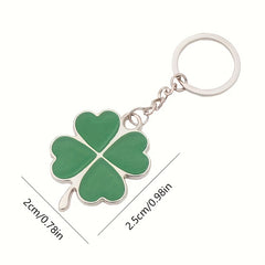 Four Leaf Clover Keychain Luck Couples Key Ring Creative Keychain