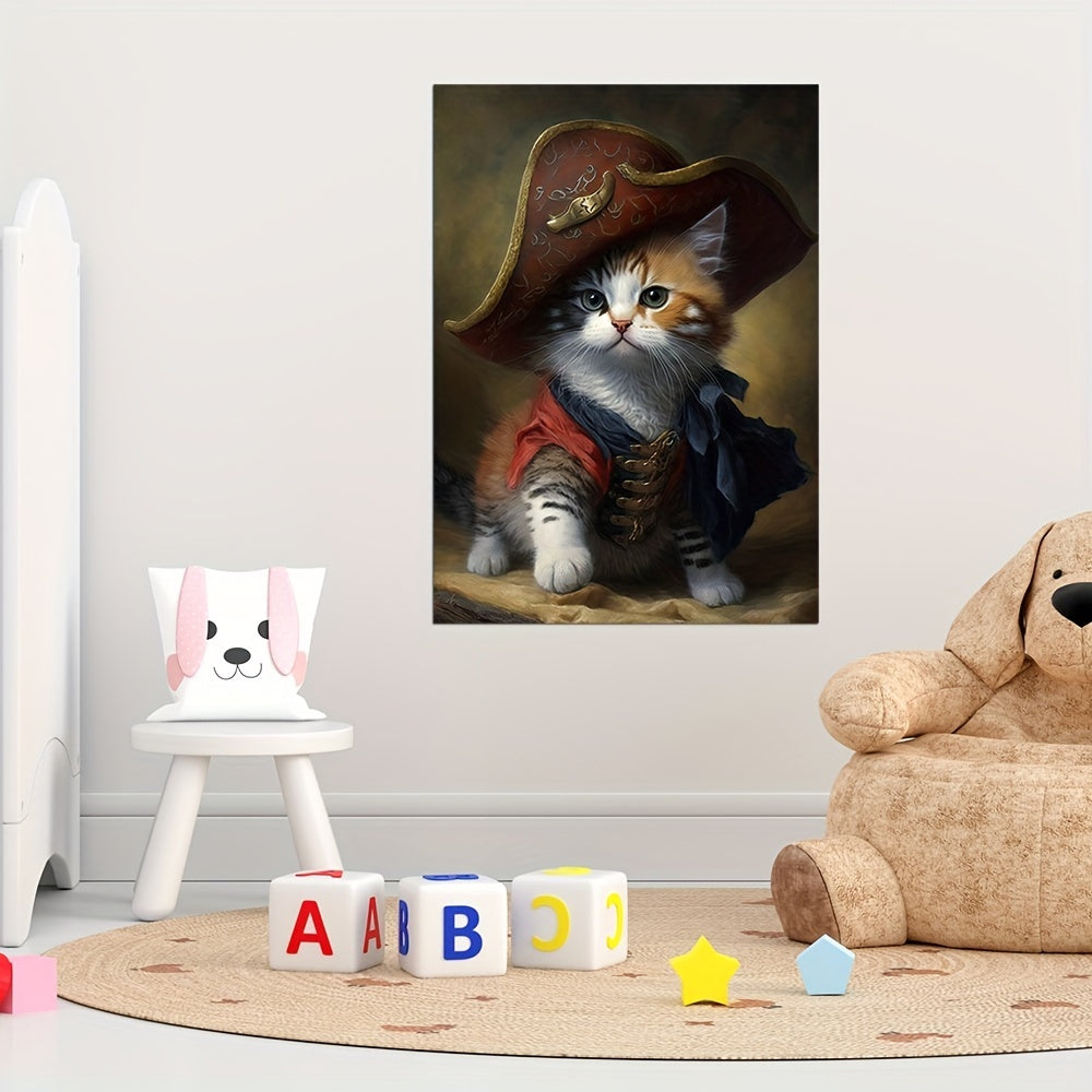 Pirate Baby Cat Wall Stickers Waterproof Home Dec