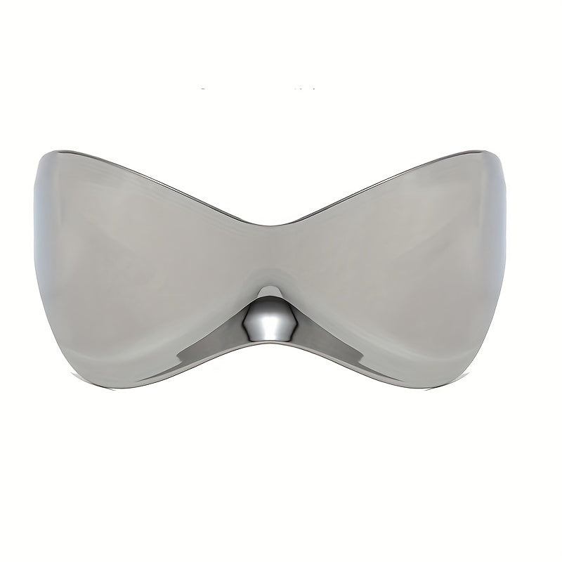 Men's Stylish Silver Sunglasses One Piece - Party Beach