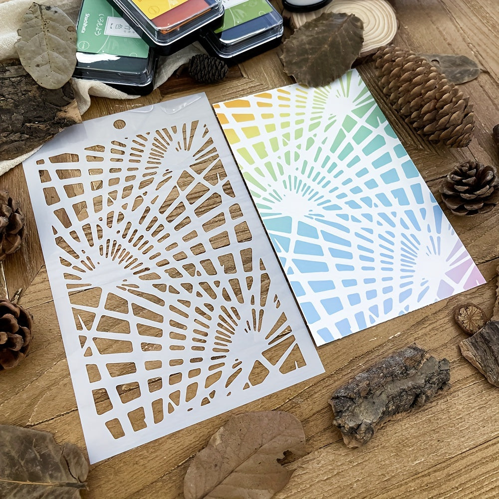Lighting Effect Background Stencils Graffiti DIY Art Stencils 20cmX12cm