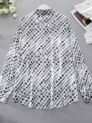  Print Long Sleeve Shirt & Pants Set