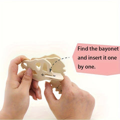 3D Animal Wooden Puzzle Educational Toy DIY Building Block Model