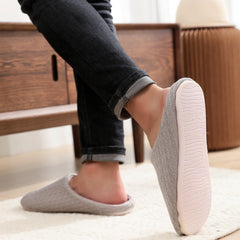 Men's Cozy Fuzzy Slides Soft Slippers Plush Comfy Non-slip Home Shoes