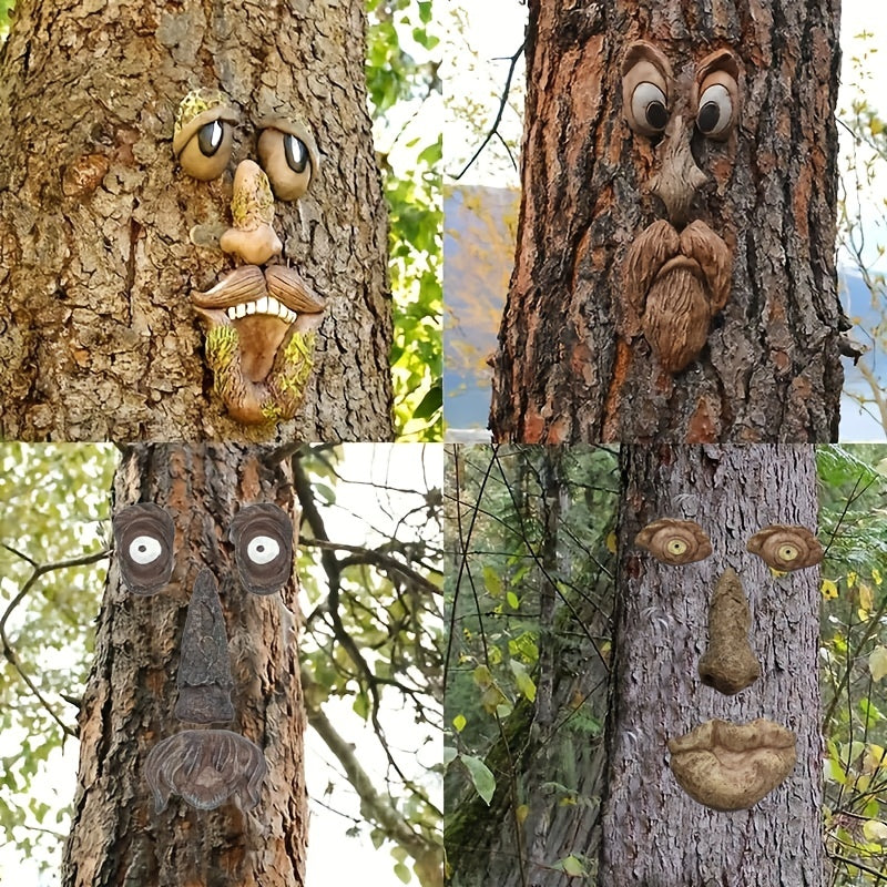 Easter Outdoor Tree Face Monster Resin Ornament Decoration
