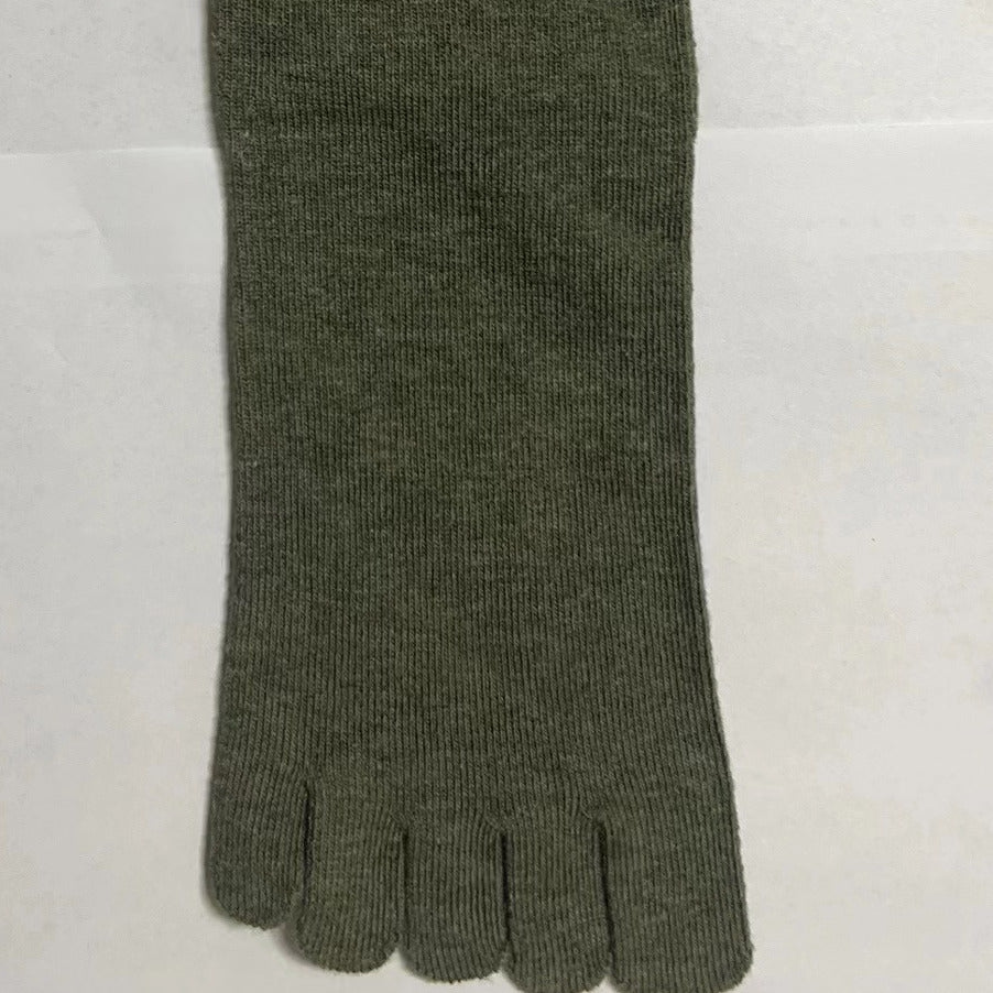 Cotton Crew Toe Socks for Running Women
