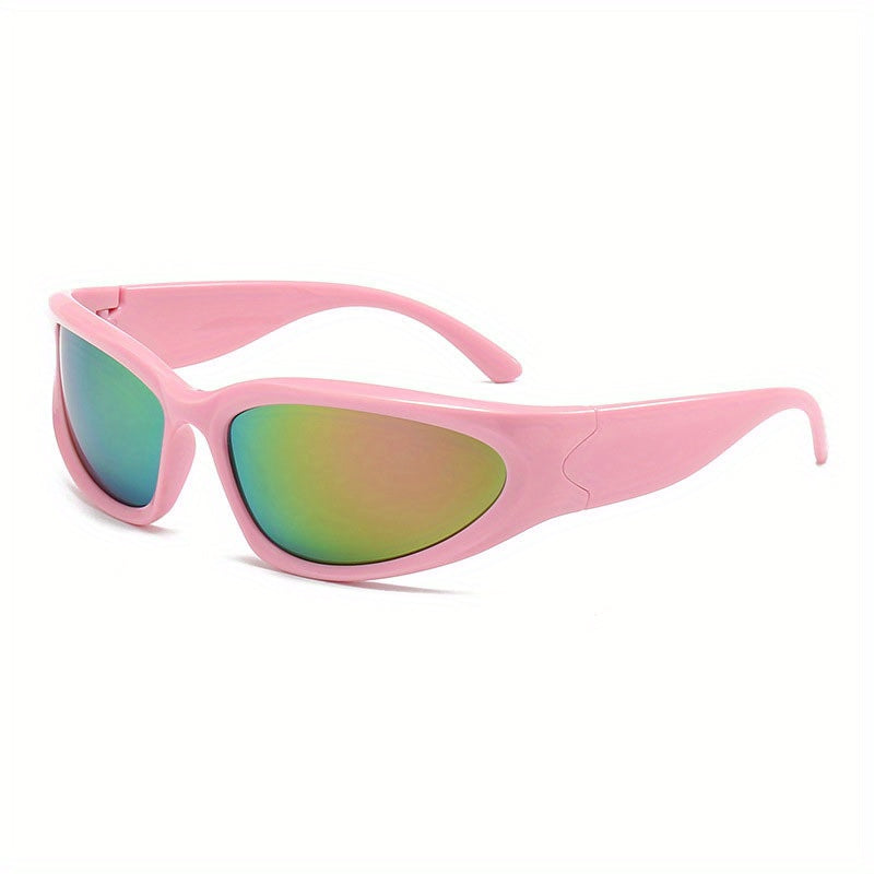 Men's Cycling Polarized Sunglasses Punk Style Small Frame Shades