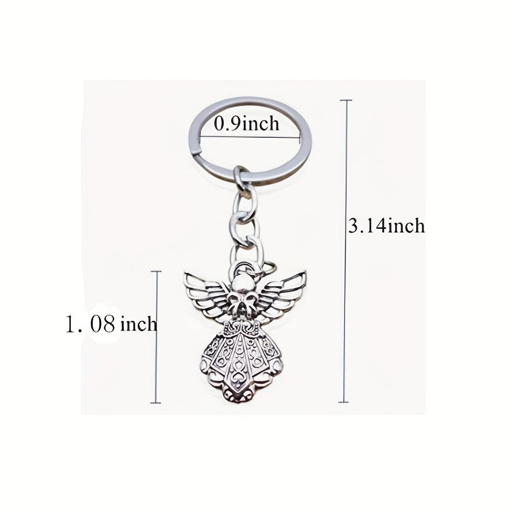 20pcs Men's Angel Alloy Pendant Keychain Keyring For Wedding Birthday Party