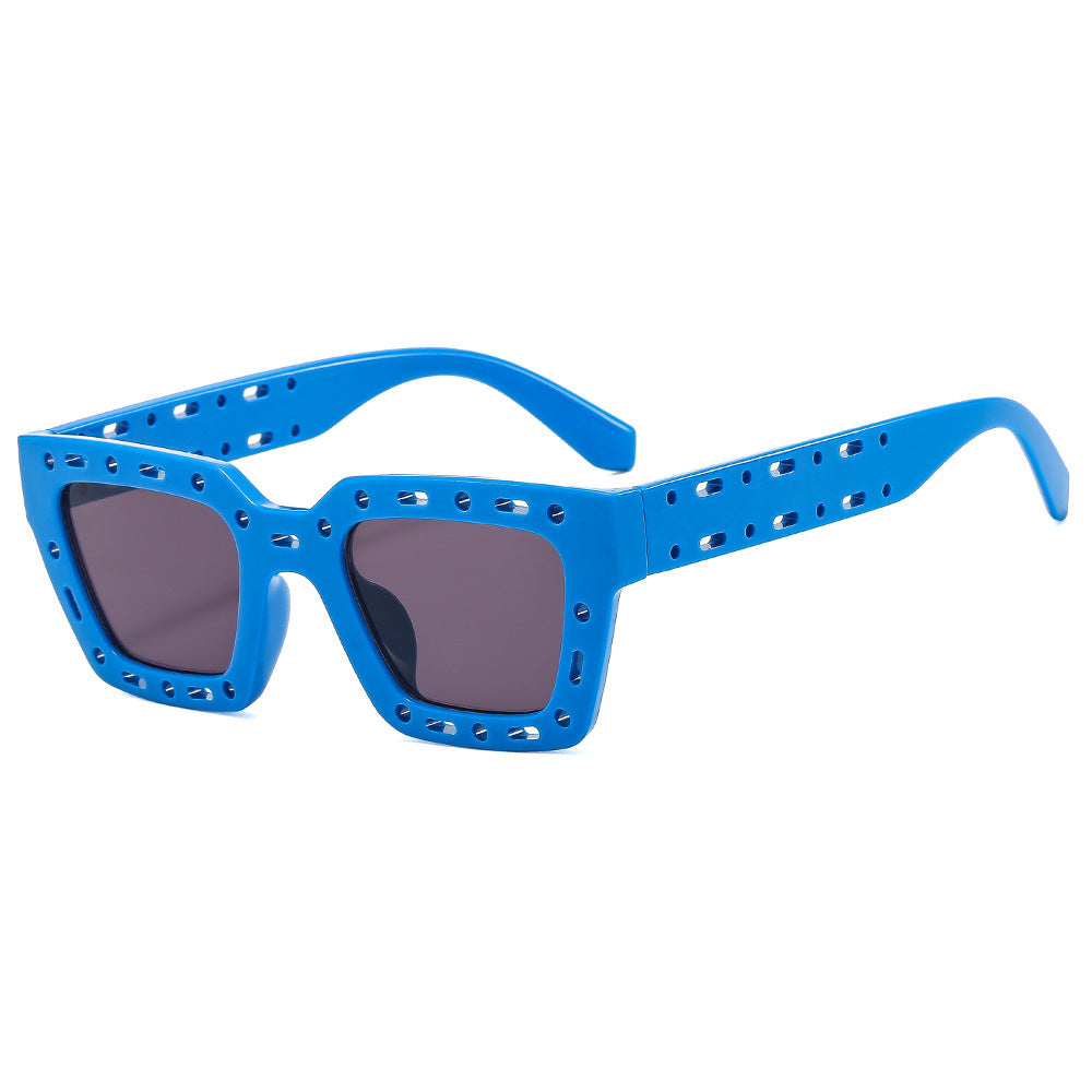 Hollow Cat Eye Frame Sunglasses Tinted Lens UV Protection
