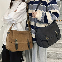 Vintage Military Canvas Laptop Bag Messenger Bag