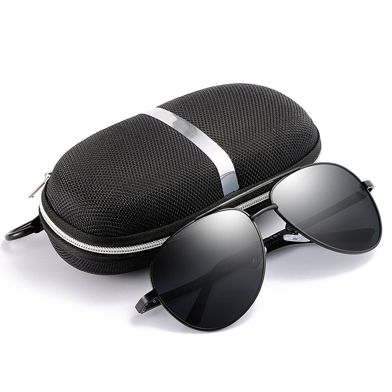 Men's Polarized Sunglasses Toad Mirror Large Frame Driver Sunglasses
