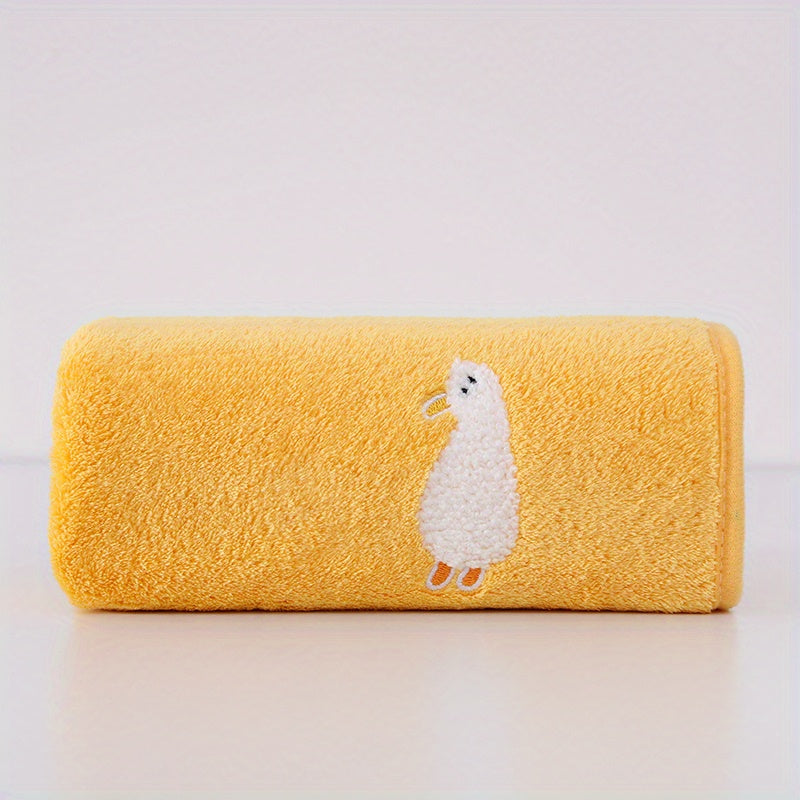 Coral Fleece Hand Towel Animal Pattern 29 x 13 inches