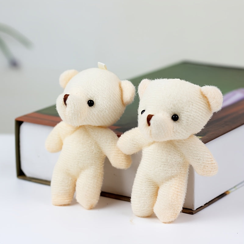 24pcs Bear Plush Toy Keychain Bag Accessory Little Bear Christmas Birthday Gift