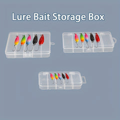 1pc 5 Compartment Transparent Storage Box Fishing Tackle Box
