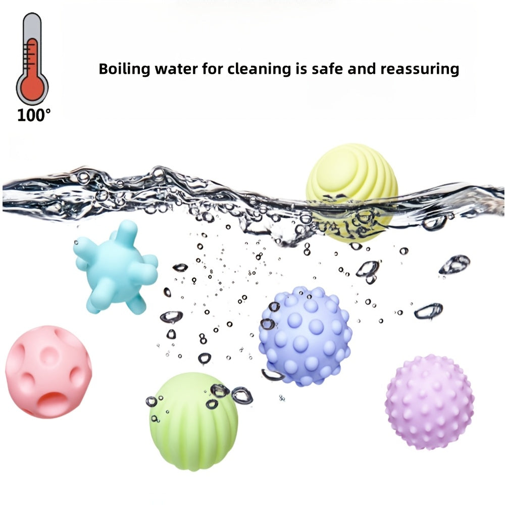Kids' Textured Touch Balls Hand Grab Ball Massage Tactile Perception Toy
