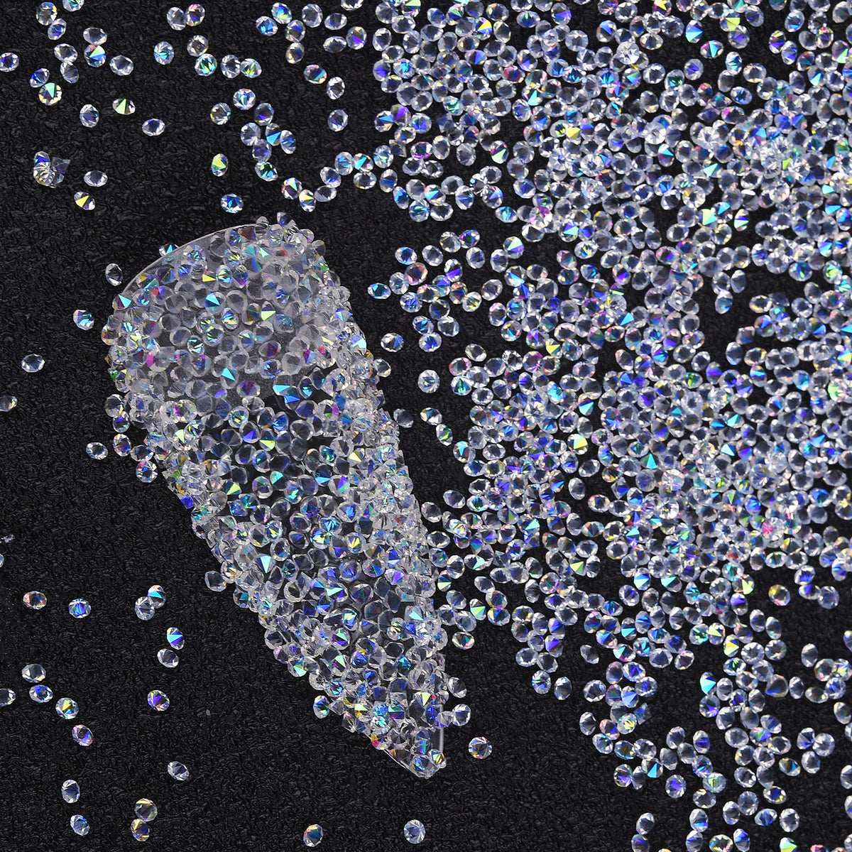 10000Pcs Pixie Nail Crystals Rhinestones Micro Nail Beads 1 2mm