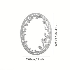 Holly Oval Frame Cutting Dies DIY Scrapbooking Card Making Metal Die Cuts