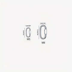 2 Pack Heavy Duty Carabiner Keychains for Outdoor Activities