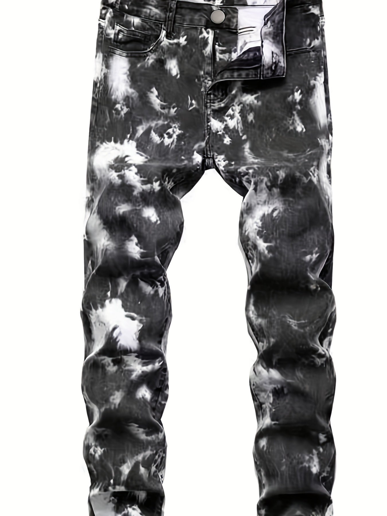 Boys Hip Hop Jeans Skinny Slim Fit Washed Denim Long Pants