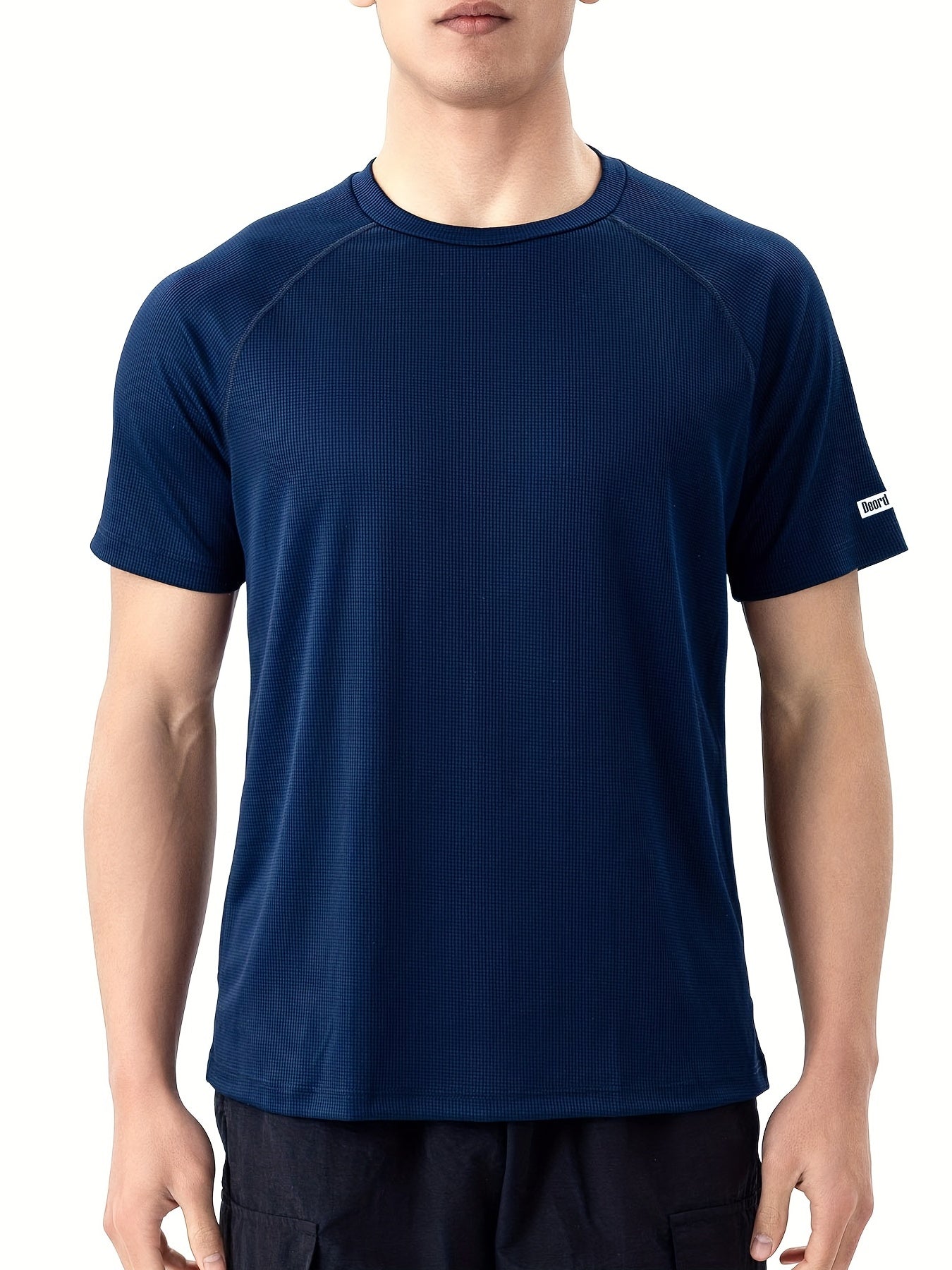Men's Sports T Shirt Sweat Absorption Breathable for Gym Workouts