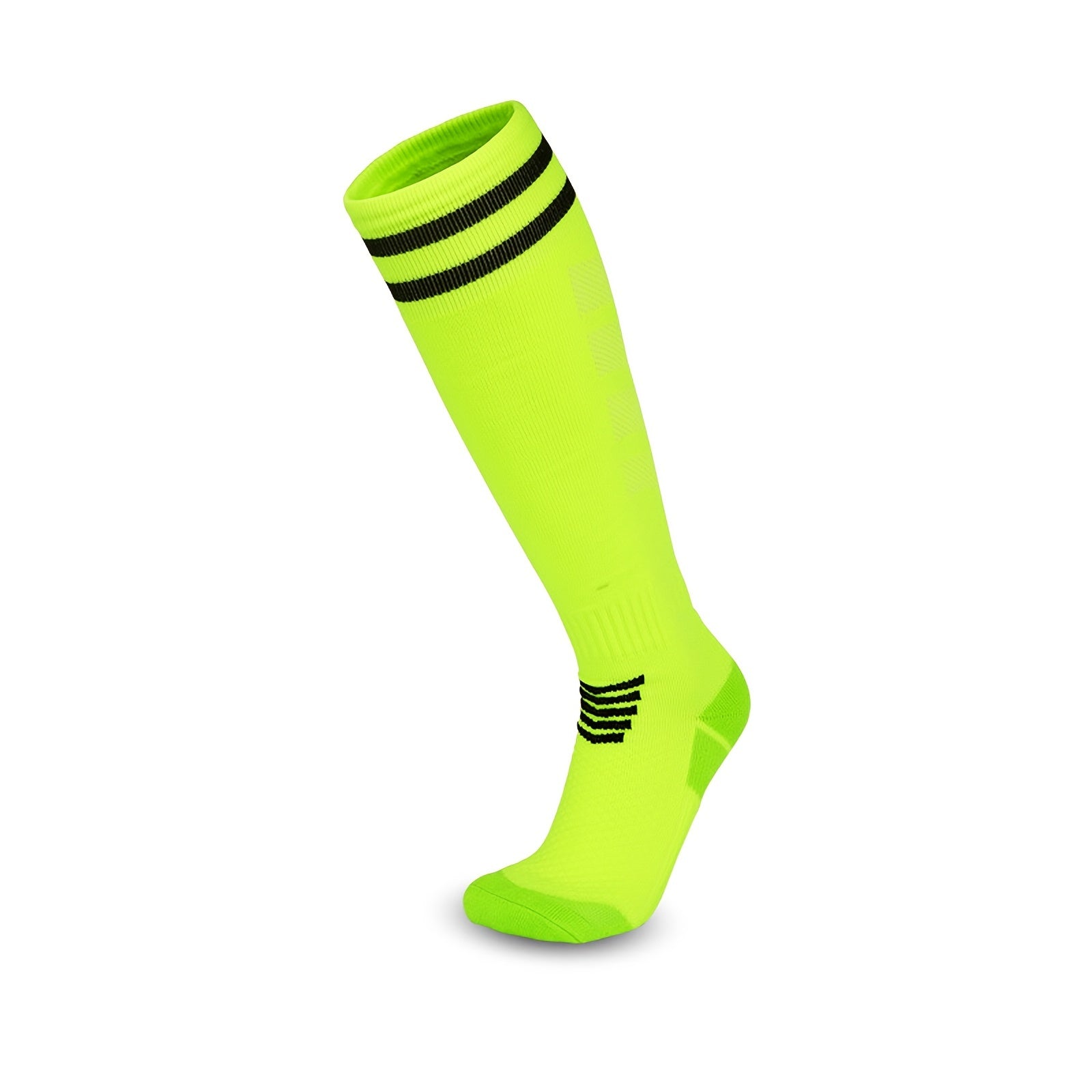 Knee High Tube Socks Soccer Socks Double Stripe Athletic Football Training