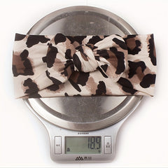 Leopard Bow Headband for Babies Girls