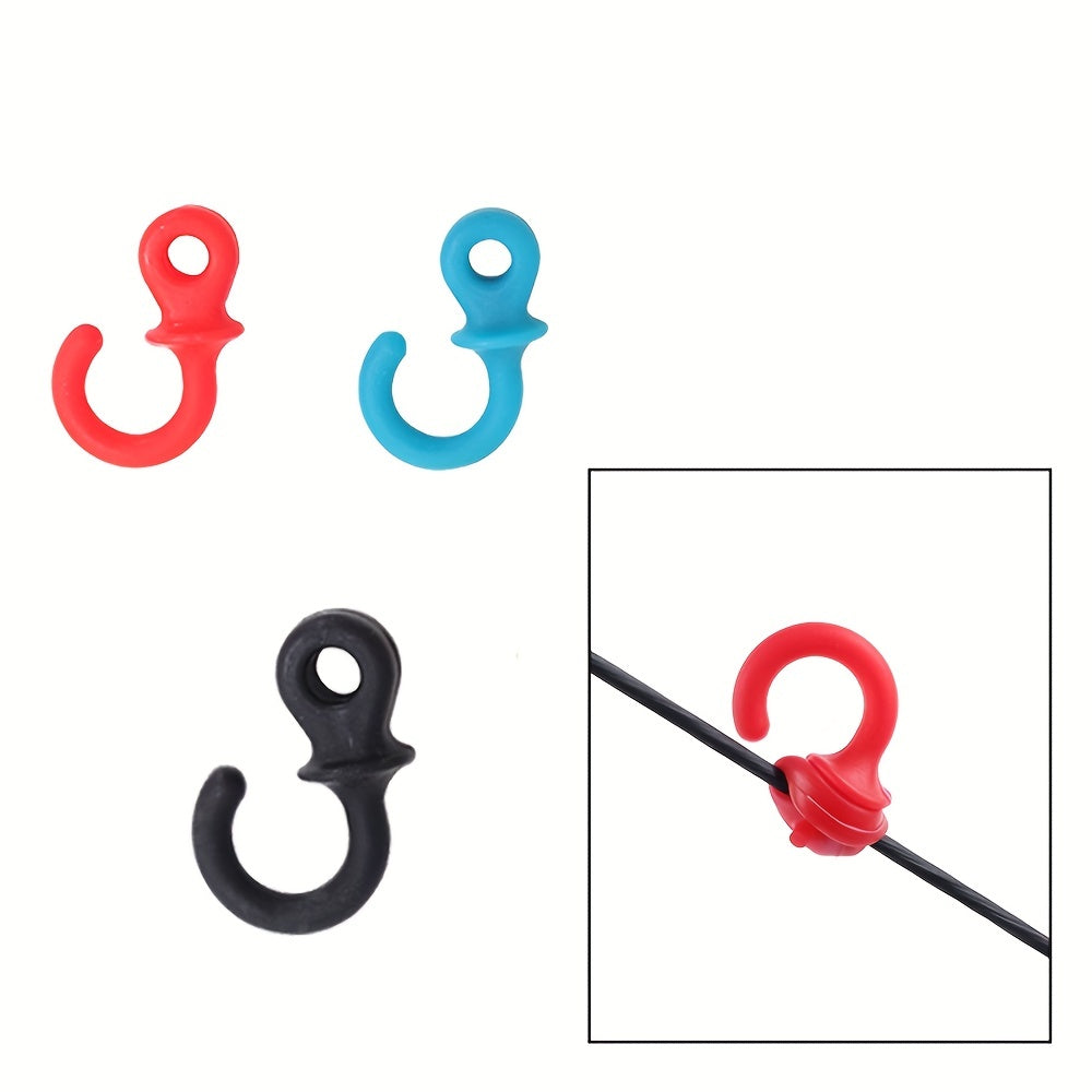 4pcs Compound Bow String Stabilizer Rubber Monkey Tail Silencer Archery