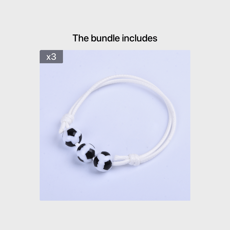 Boys Soccer Bracelet Adjustable Strap Football Accessory