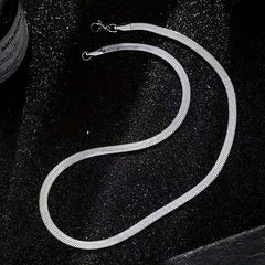 Titanium Steel Smooth Snake Necklace Hip Hop Chain Men's Accessories