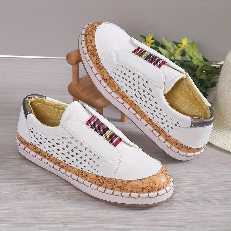 Women's Hollow Out Flat Slip On Outdoor Shoes