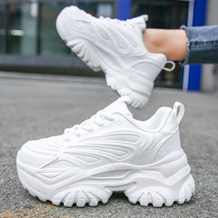 Non Slip Chunky Sneakers Lightweight Mesh Outdoor Running Shoes Women's