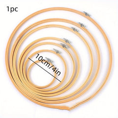 Bamboo Embroidery Stretch Adjustable Cross Stitch Hoop Tool