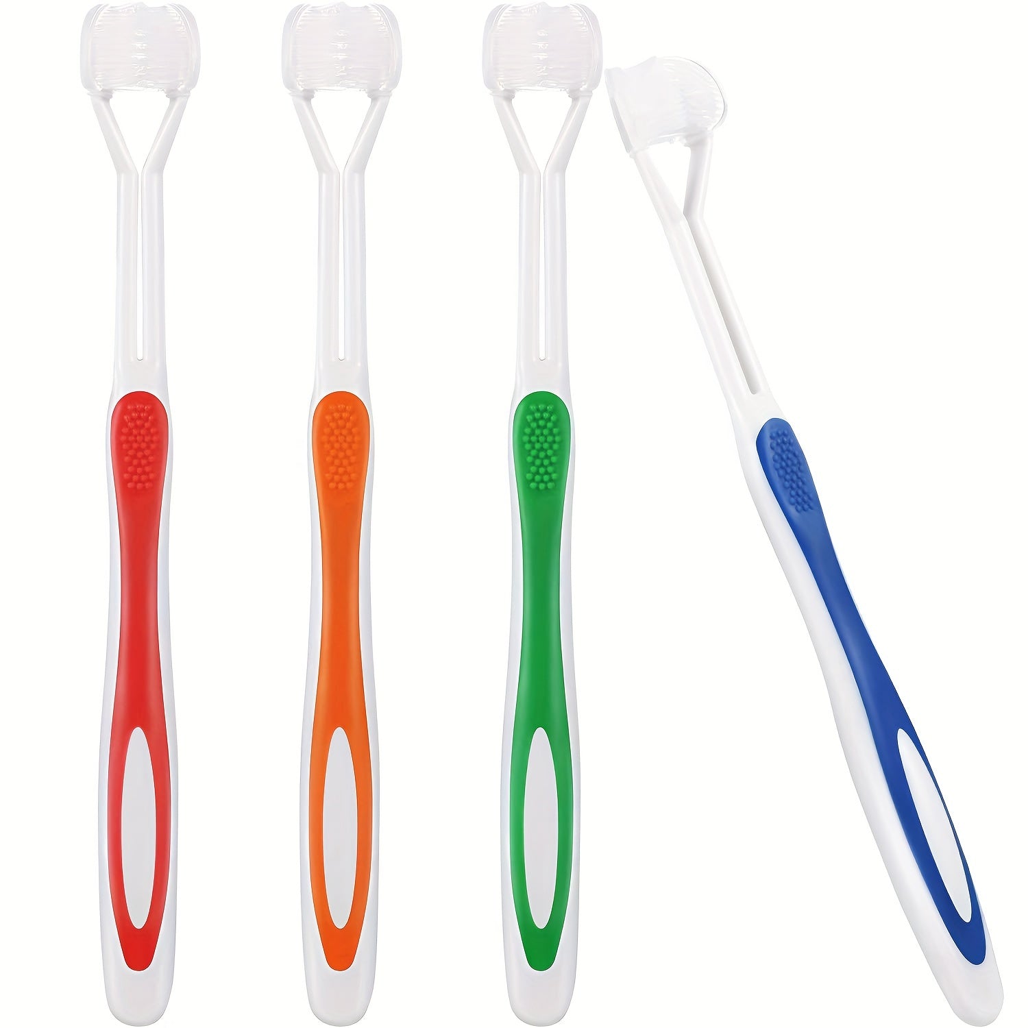 3-Sided Toothbrush for Kids Autism Sensory Bristle Travel Toothbrush