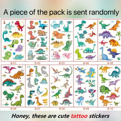 Dinosaur Tattoo Sticker Waterproof Sweat Tyrannosaurus
