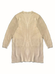  Solid Long Sleeve Open Front Cardigan With Pockets
