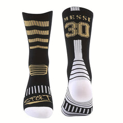 1pair Crew Socks Football Socks Thin Sports Socks Sweat absorbing Wear resistant