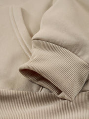 Drawstring Kangaroo Pocket Hoodie Letter Print Sweatshirt
