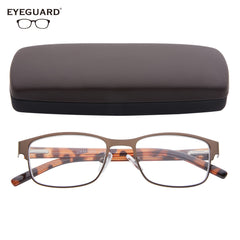 EYEGUARD Mens Reading Glasses Lightweight Metal Readers