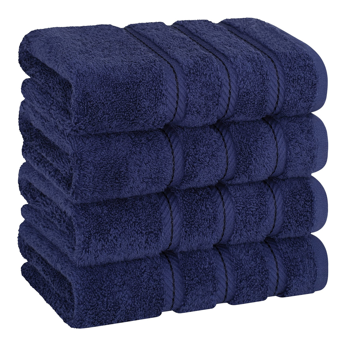 4pcs Solid Cotton Hand Towels Set Ultra Soft Highly Absorbent