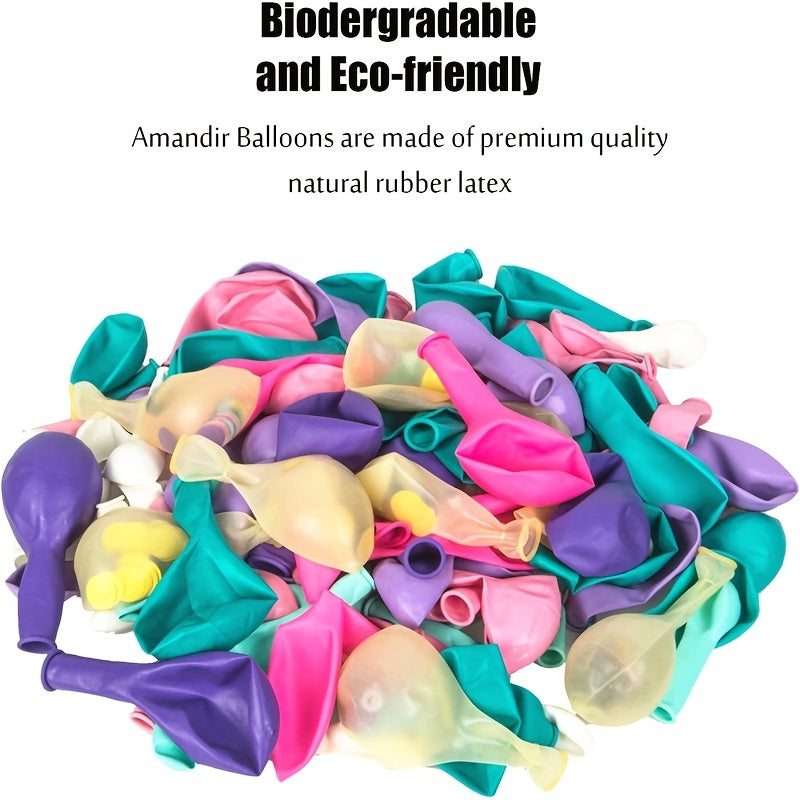 Unicorn Balloon Arched Wreath Set Confetti Light Purple Water Pink Balloon Set