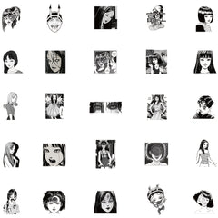 50 Colorful Anime Stickers for Personalizing Your Luggage, Phone, Helmet & More