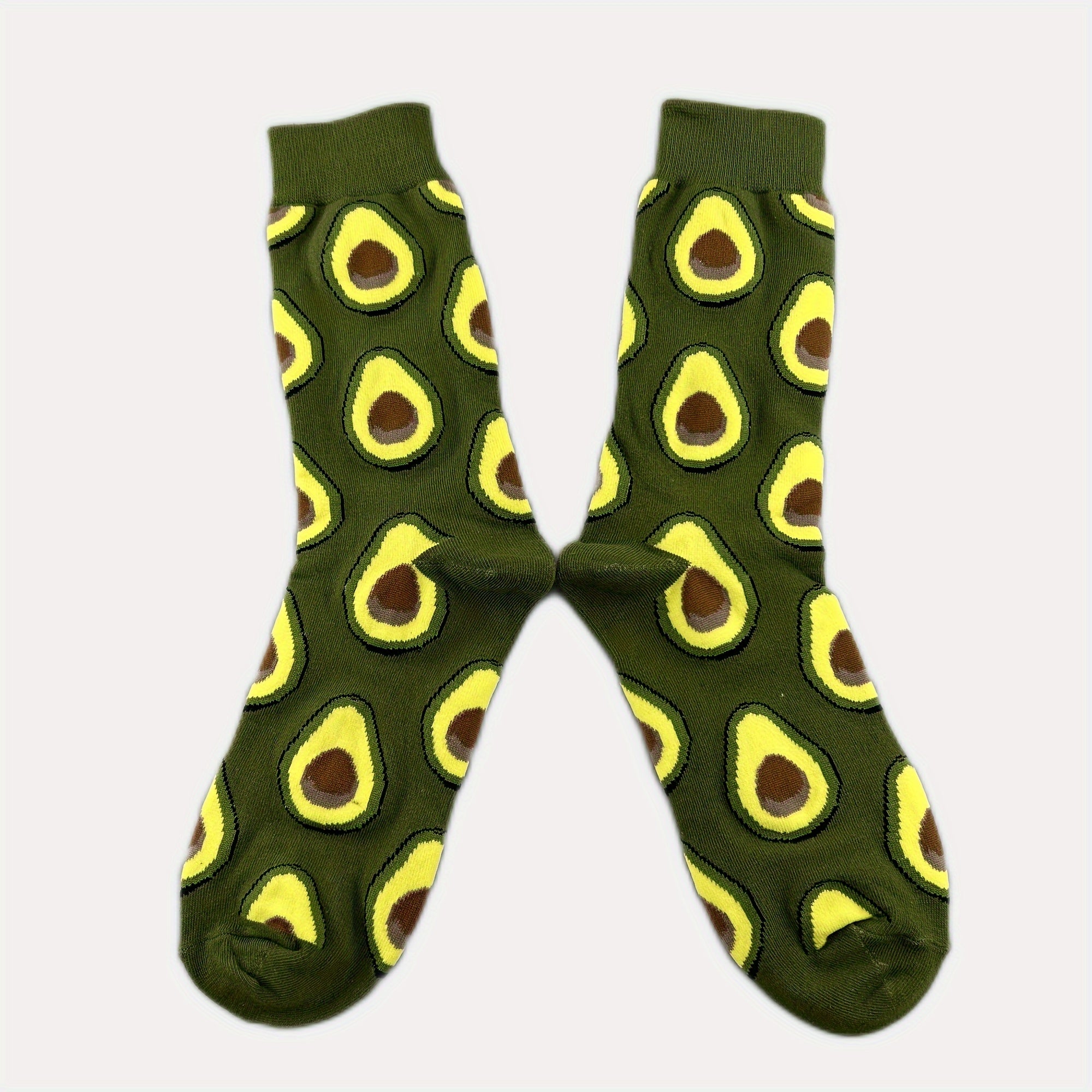 5 Pairs Cute Animal & Fruit Print Mid Tube Socks Women's Stockings
