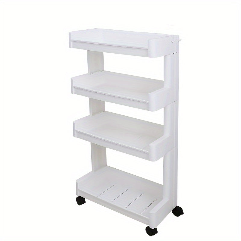 Plastic Storage Rack with Wheels for Snacks Toys and Sundries